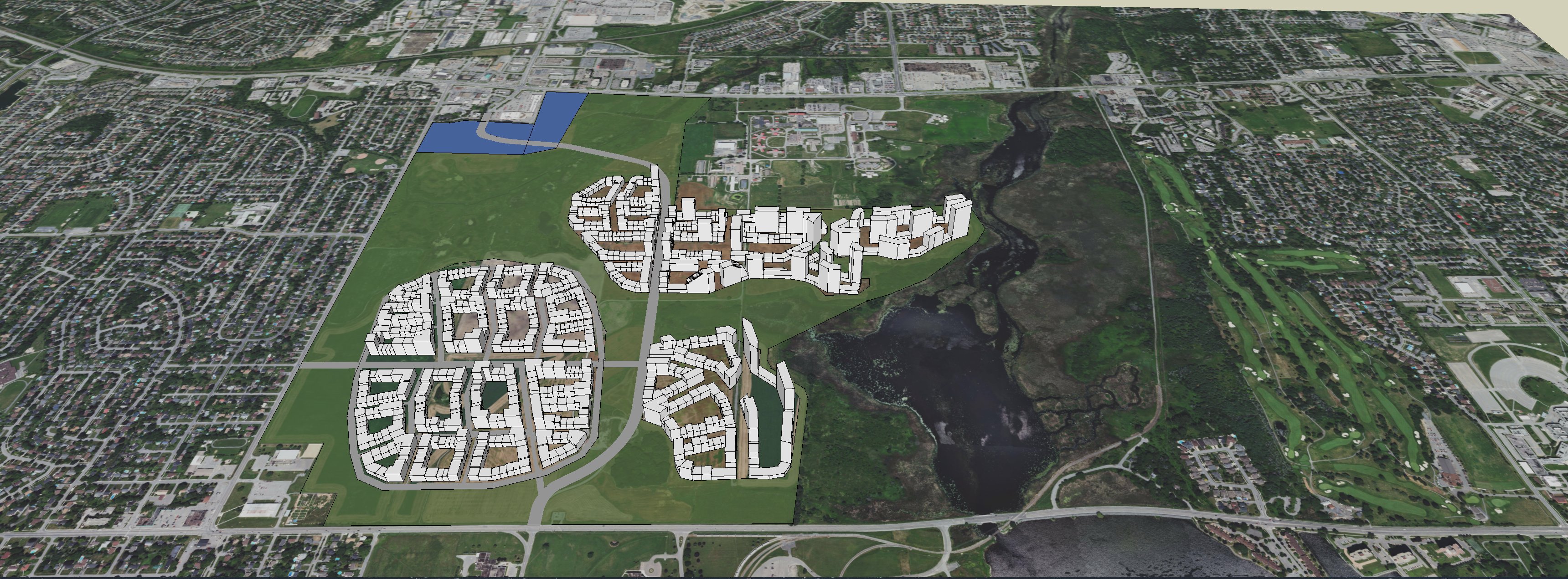 Theoretical development concept for Cataraqui Bay